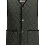 Burberry diamond-quilted sleeveless jacket