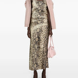 Acne Studios Brown Snakeskin Print Dress