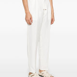 Brunello Cucinelli White Drawstring Trousers