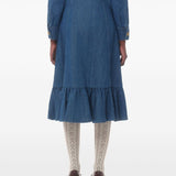 Valentino Denim Midi Skirt