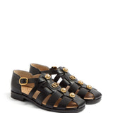 Valentino Garavani Vlogo Signature Fisherman Sandal In 20mm Calfskin