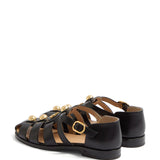 Valentino Garavani Vlogo Signature Fisherman Sandal In 20mm Calfskin