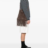 Valentino Garavani Nellcote suede leather shoudler bag