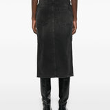 Isabel Marant Black Button Fly Skirt