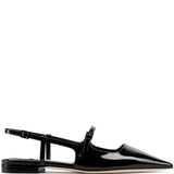 Jimmy Choo Didi Flat Patent Leather Low Shoes