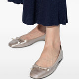 Jimmy Choo Elme Flat with Pearl embellishment