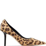 Jimmy Choo Love 85 Leopard Print Pony Pumps