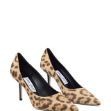 Jimmy Choo Love 85 Leopard Print Pony Pumps