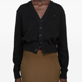 Acne Studios Charcoal V Neckline Cardigan