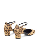 Jimmy Choo Camel LeopardPrintCalfHair Pixie Buckle Pumps