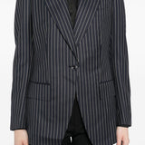 Tom Ford Navy Pinstripe Blazer