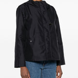 Fay Navy Front Zip Parka Coat