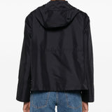 Fay Navy Front Zip Parka Coat