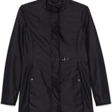 Fay Navy Front Zip Car Coat