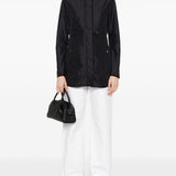 Fay Navy Front Zip Car Coat