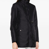 Fay Navy Front Zip Car Coat