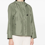 Fay Fern Green Front Zip Parka