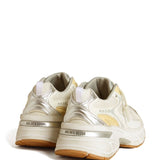 Golden Goose White Yellow Panelled Edition Sneakers