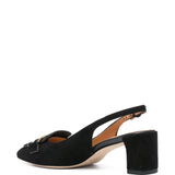 Tod's Black Buckle Fastening Slingback Signature Pumps