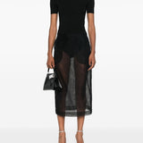 Balenciaga Black Perforated BB T Shirt