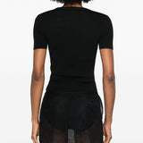 Balenciaga Black Perforated BB T Shirt