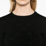 Balenciaga Black BB Pattern Knit Jumper