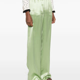 Valentino wide leg silk trousers