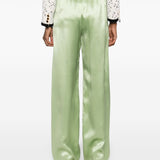 Valentino wide leg silk trousers