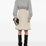 Alexander McQueen Crop sweatshirt with logo