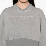 Alexander McQueen Crop sweatshirt with logo
