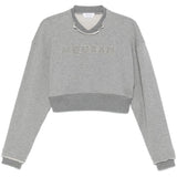 Alexander McQueen Crop sweatshirt with logo