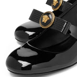 Versace Gianni Ribbon Patent Slingback Pumps 35 mm