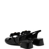 Versace Gianni Ribbon Patent Slingback Pumps 35 mm