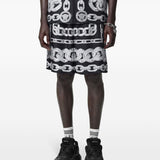 Versace Medusa Chains Silk Shorts