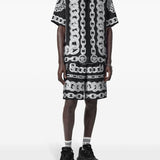 Versace Medusa Chains Silk Shorts