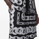 Versace Medusa Chains Silk Shorts