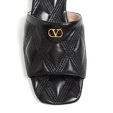 Valentino Garavani Quiltie 67 Slide Sandal in 60mm Quilted Nappa Leather