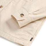 Woolrich Garment-Dyed Pure Cotton Overshirt beige