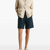 Woolrich Garment-Dyed Pure Cotton Overshirt beige
