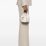 Tod's Ecru Luxurious Bucket Bag Drawstring Closure