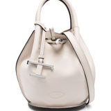 Tod's Ecru Luxurious Bucket Bag Drawstring Closure