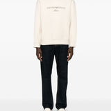 Emporio Armani Double jersey sweatshirt with ASV logo embroidery