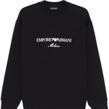 Emporio Armani ASV Double-jersey sweatshirt with logo embroidery