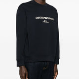 Emporio Armani ASV Double-jersey sweatshirt with logo embroidery