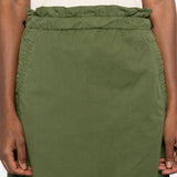 Woolrich Olive Green ElasticatedDrawstringWaist Skirt