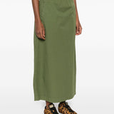 Woolrich Olive Green ElasticatedDrawstringWaist Skirt