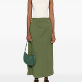 Woolrich Olive Green ElasticatedDrawstringWaist Skirt