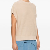 Fabiana Filippi Sand Beige Sequined Sweater