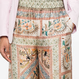 Pierre Louis Mascia Aloe silk palazzo pants