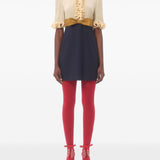 Valentino Cerulean Ruffled Bow Petite Sleeve Dress